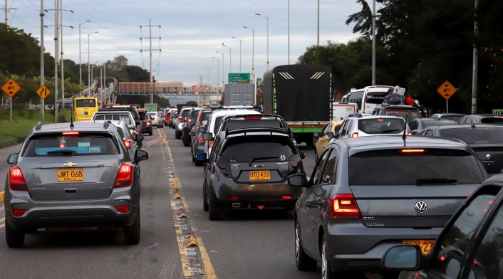 Salida por la Autopista Norte en fin de año de 2021