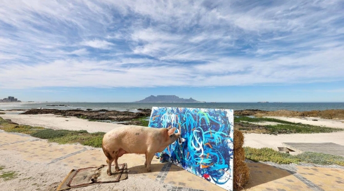Piggcaso vendió una obra de arte en más de 109 millones de pesos