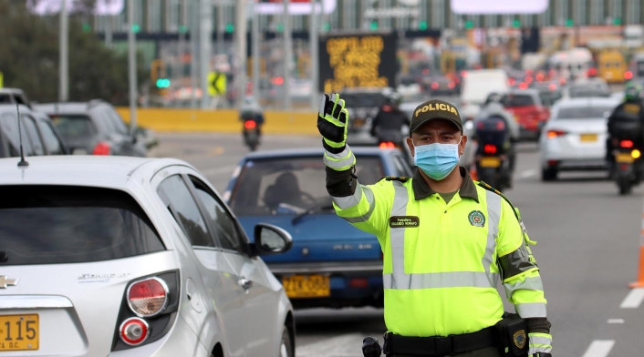 Peaje para salir por la Autopista Norte