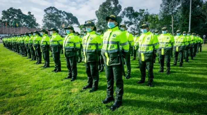 Llegaron a Bogotá 1.000 nuevos policías para reforzar seguridad