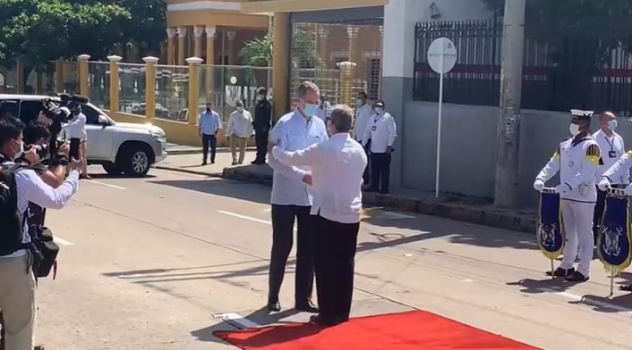 Rey de España, Felipe VI y presidente Iván Duque en Barranquilla.