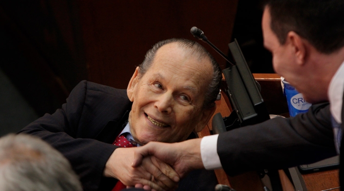 Roberto Gerlein falleció a sus 83 años Roberto Gerlein, uno de los políticos que más años duró en el Senado