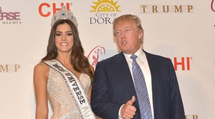 Donald Trump y Paulina Vega, Miss Universo Donald Trump y Paulina Vega, Miss Universo 2014