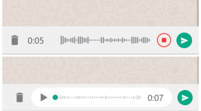 Notas de voz WhatsApp