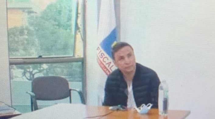 Jhonier Leal en audiencia Jhonier Leal en audiencia