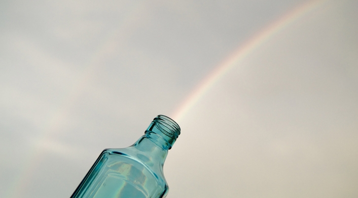 Botella de enjuague bucal Enjuague bucal