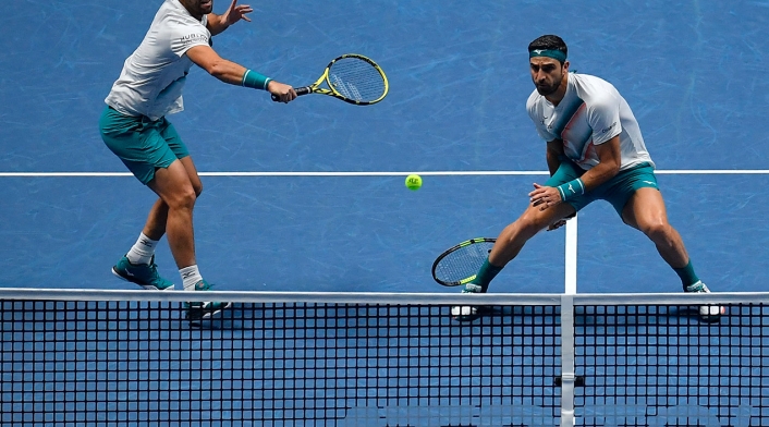 Juan Sebastián Cabal y Robert Farah, tenistas colombianos Juan Sebastián Cabal y Robert Farah, tenistas colombianos