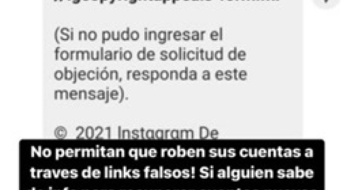 Laura Tobón y la cuenta de su marca robada