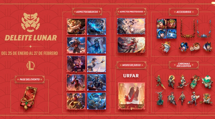Deleite Lunar 2022, nuevo evento de League of Legends