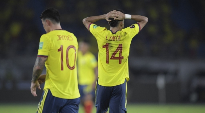 Luis Díaz y James Rodríguez