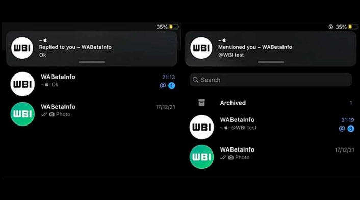 Nuevas notificaciones de WhatsApp