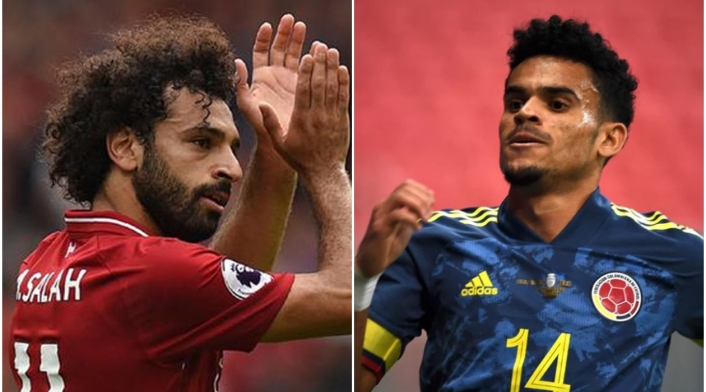 Salah y Luis Díaz