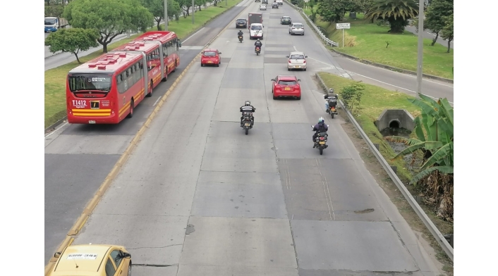Autopista Norte Autopista Norte no está correctamente demarcada
