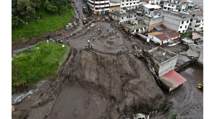 Avalancha en Ecuador
