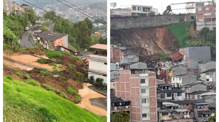 Al menos 10 personas se encuentran desaparecidas por derrumbe de tierra en Manizales Al menos 10 personas se encuentran desaparecidas por derrumbe de tierra en Manizales
