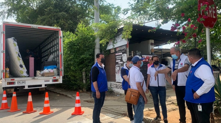 Desalojo de familias en Floridablanca, Santander