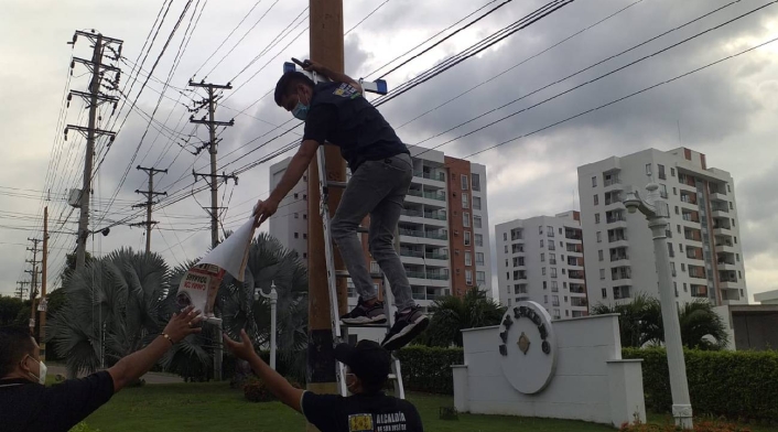 Bajan publicidad en Cúcuta