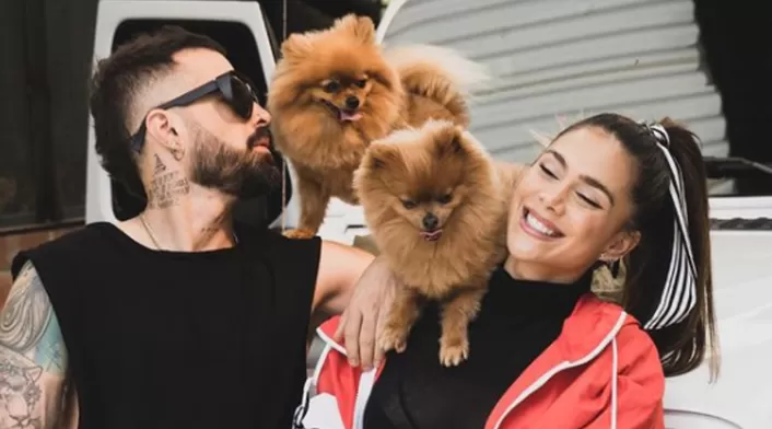 Greeicy y Mike Bahía