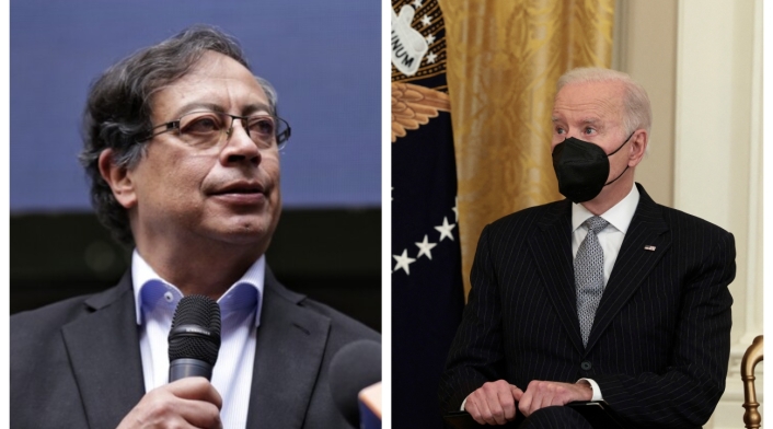 Gustavo Petro y Joe Biden Gustavo Petro quiere reunirse con Joe Biden