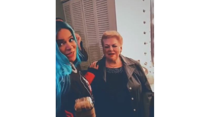 Karol G y Paquita la del Barrio juntas cantan a la rata de dos patas