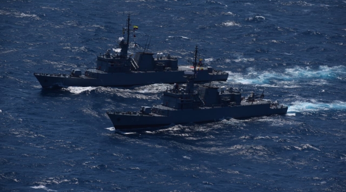 En Cartagena un submarino nuclear de EE.UU, realizó un ejercicio de defensa