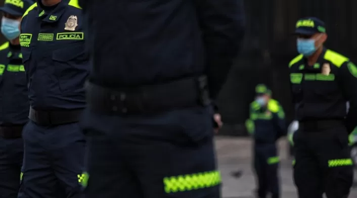 Policías Presentación del nuevo uniforme de policías en Colombia