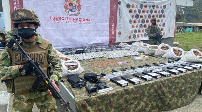 Casanare, Sácama, explosivos, arsenal, frutas