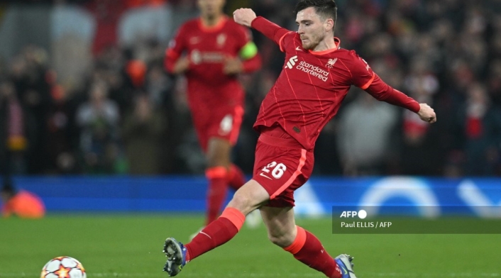 Andrew Robertson compañero de Luis Diaz en Liverpool.