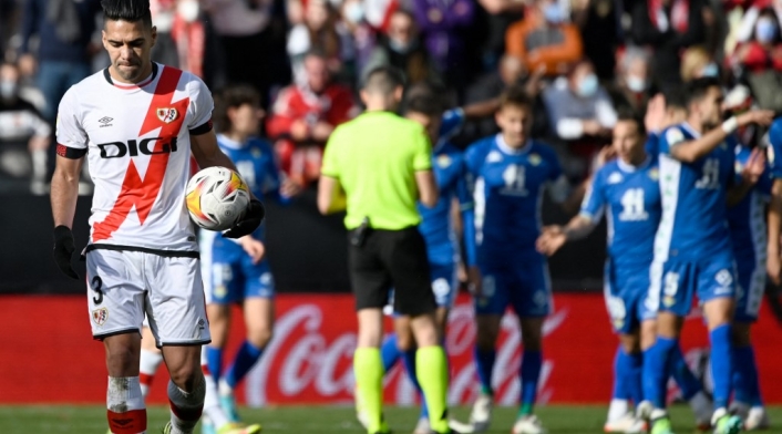 Falcao García, en un partido con el Rayo Vallecano