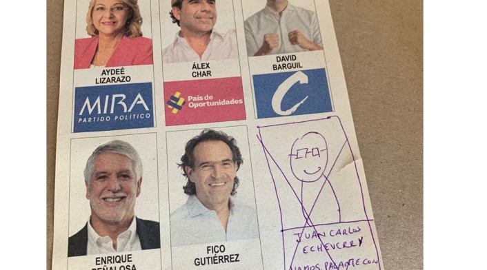 Voto nulo por Juan Carlos Echeverry