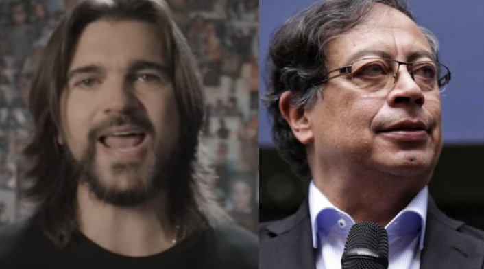 Juanes y Gustavo Petro
