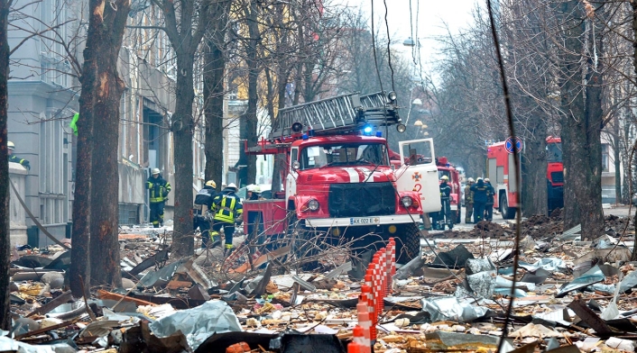 Bombardeo a Járkov, Ucrania, cobra cuatro vidas. Bombardeo a Járkov, Ucrania