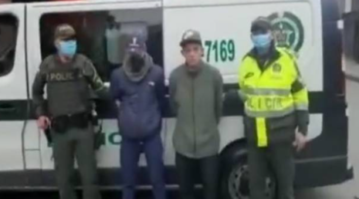Sujetos capturados por portar material bélico en TransMilenio