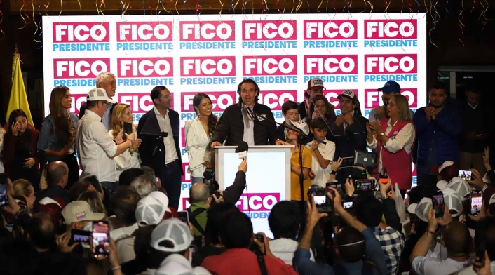 Federico Gutiérrez da su discurso tras ganar la consulta Equipo por Colombia