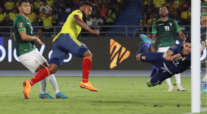 Gol Miguel Ángel Borja Colombia Vs Bolivia