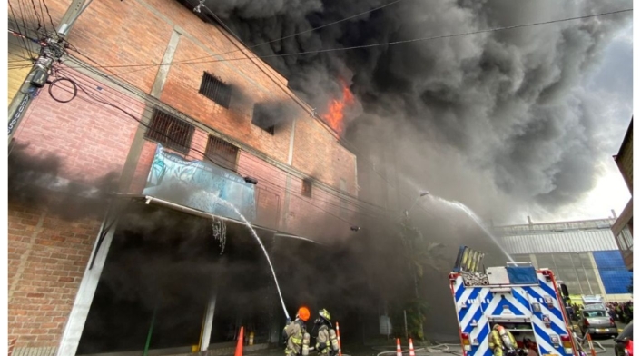 Incendio en Medellín Incendio en Medellín