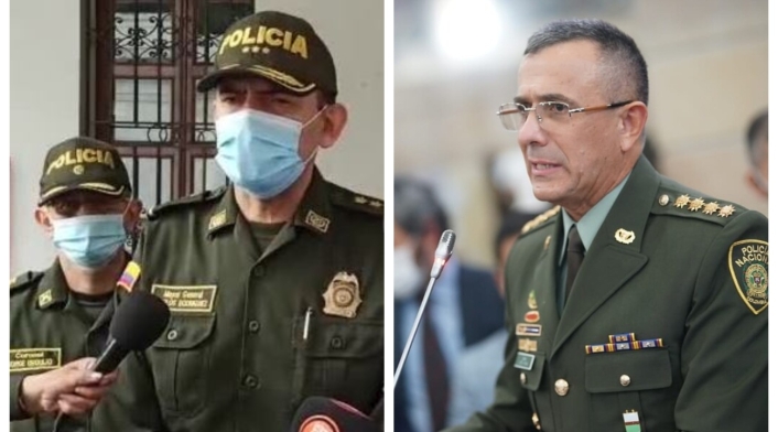 Inspector Carlos Ernesto Rodríguez y el general Jorge Luis Vargas Inspector Carlos Ernesto Rodríguez y el general Jorge Luis Vargas