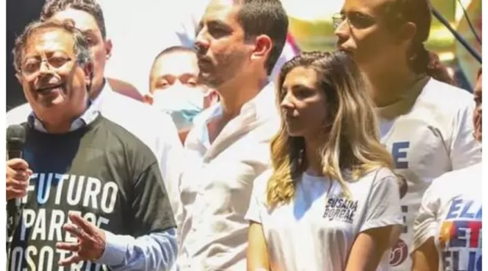Susana Gómez y el acto de Álex Florez Susana Gómez y el acto de Álex Florez