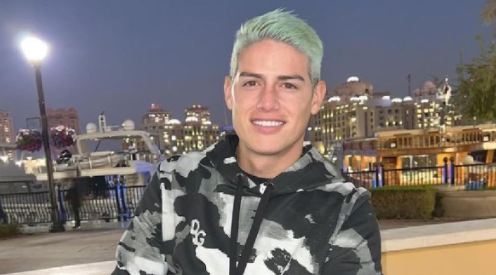 James Rodríguez sonriente.