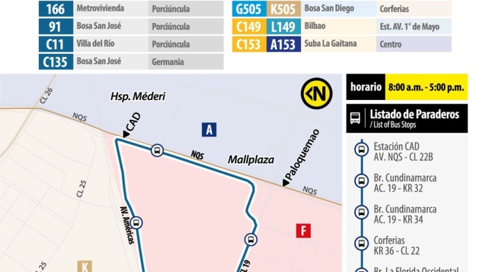 Rutas para llegar a Corferias este domingo 13 de marzo Rutas para llegar a Corferias este domingo 13 de marzo