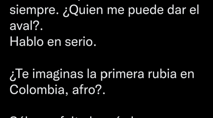 Elizabeth Loaiza quiere declararse afro