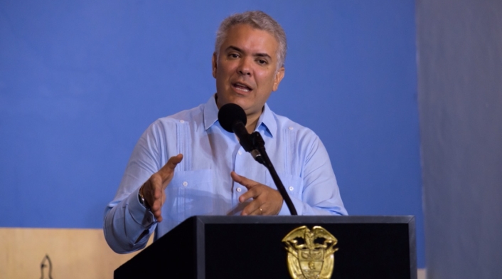 El presidente Iván Duque