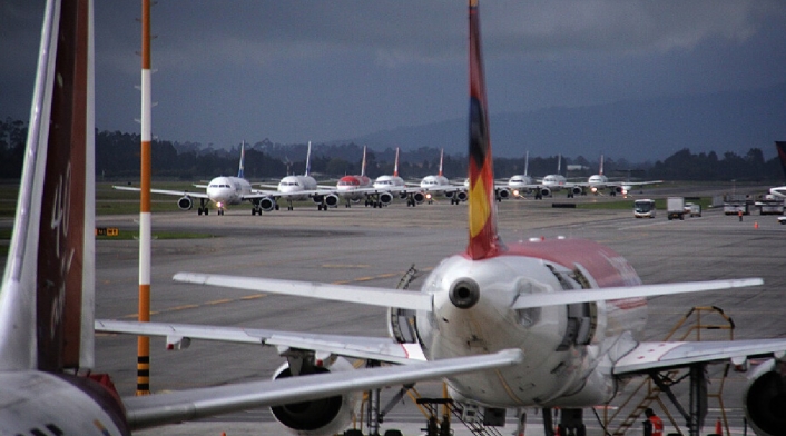 aterrizaje en Aeropuerto El Dorado