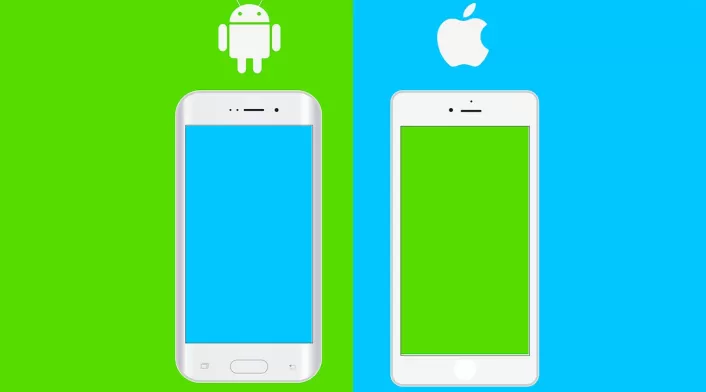 Teléfonos Android vs iPhone con iOS Android vs iPhone