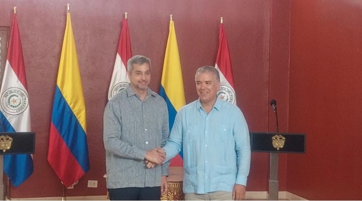 Presidentes de Paraguay y Colombia