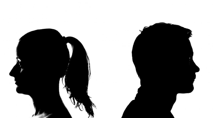 Ilustración sobre el divorcio de parejas divorcio de pareja