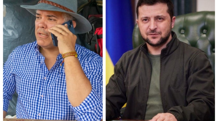 Iván Duque y Volodimir Zelenski Iván Duque y Volodimir Zelenski