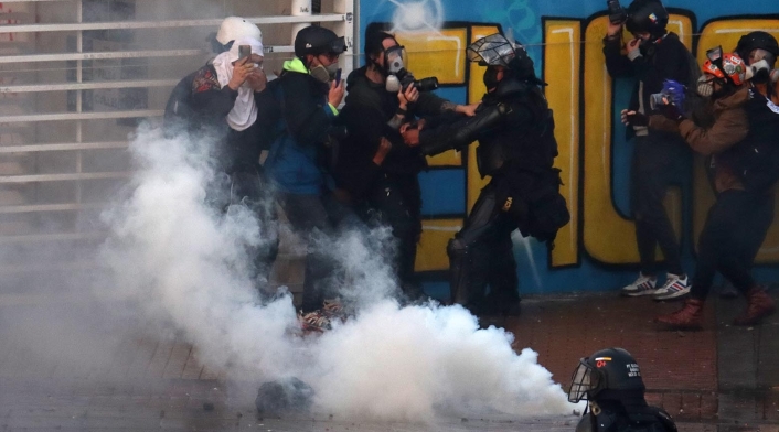 Manifestaciones en Bogotá - 28 de abril