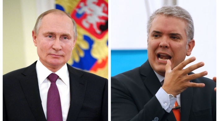 Ivan Duque y Vladimir Putin Ivan Duque y Vladimir Putin