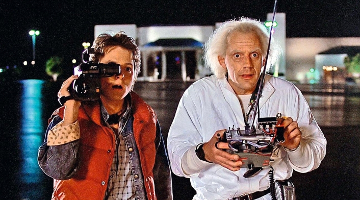 Christopher Lloyd en su papel como el Doc Brown Christopher Lloyd en su papel como el Doc Brown